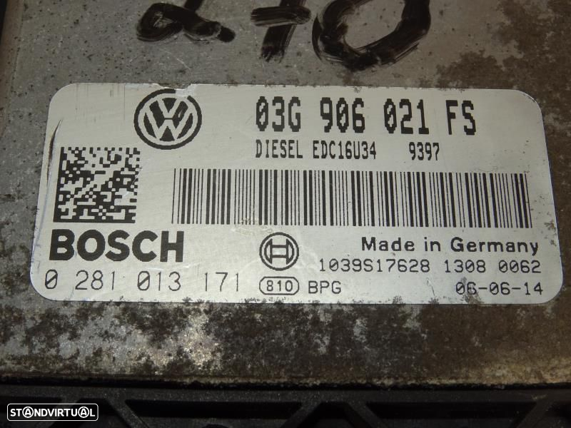 Centralina De Motor Volkswagen Eos (1F7, 1F8)  03G906021fs / 028101317 - 2