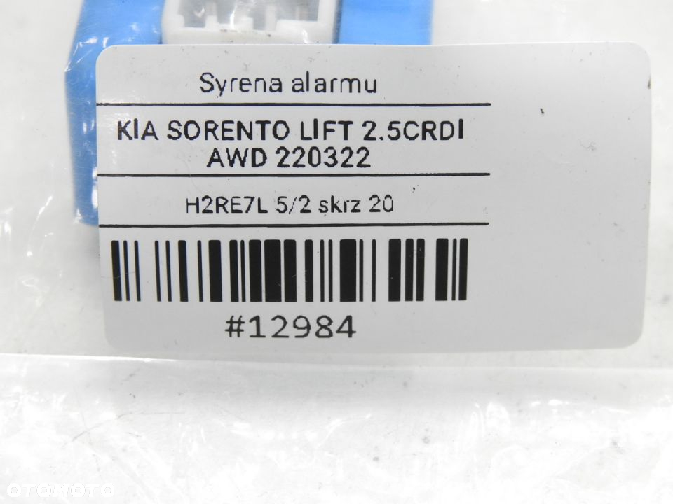 SYRENA ALARMU KIA SORENTO I LIFT 95710-4D010 - 7