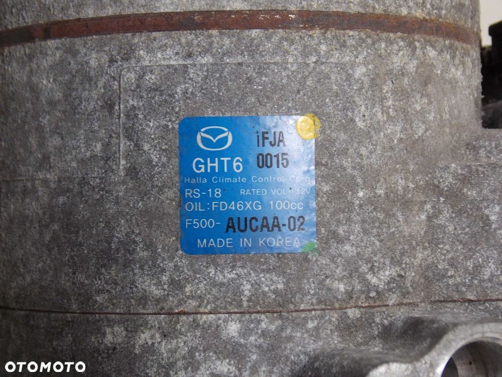 MAZDA 3 5 6 VI GJ CX 2.2 D SKYACTIV 12- KOMPRESOR SPREZARKA KLIMATYZACJI F500-AUCAA-02 - 4