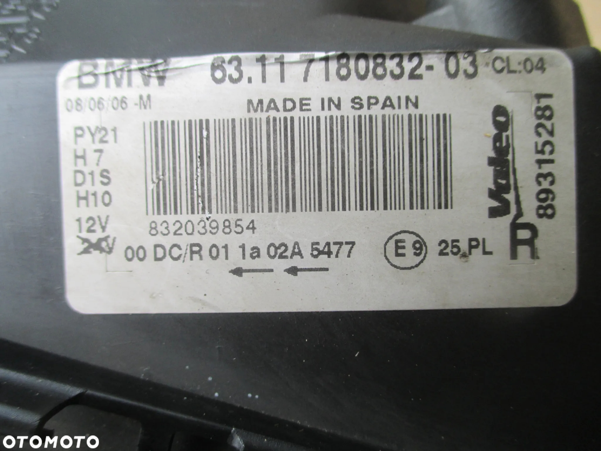 Lampa prawa BMW E87 BI-XENON VALEO EUROPA - 5