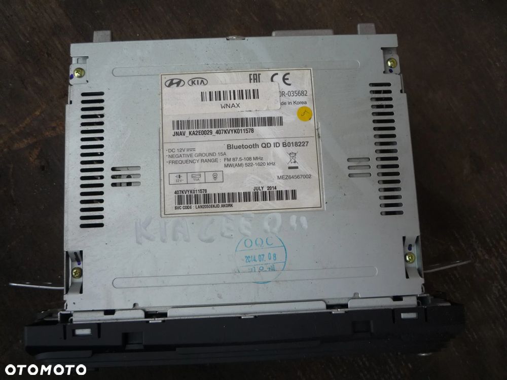 KIA CEED II RADIO NAVIGACJA FABRYCZNA - 2