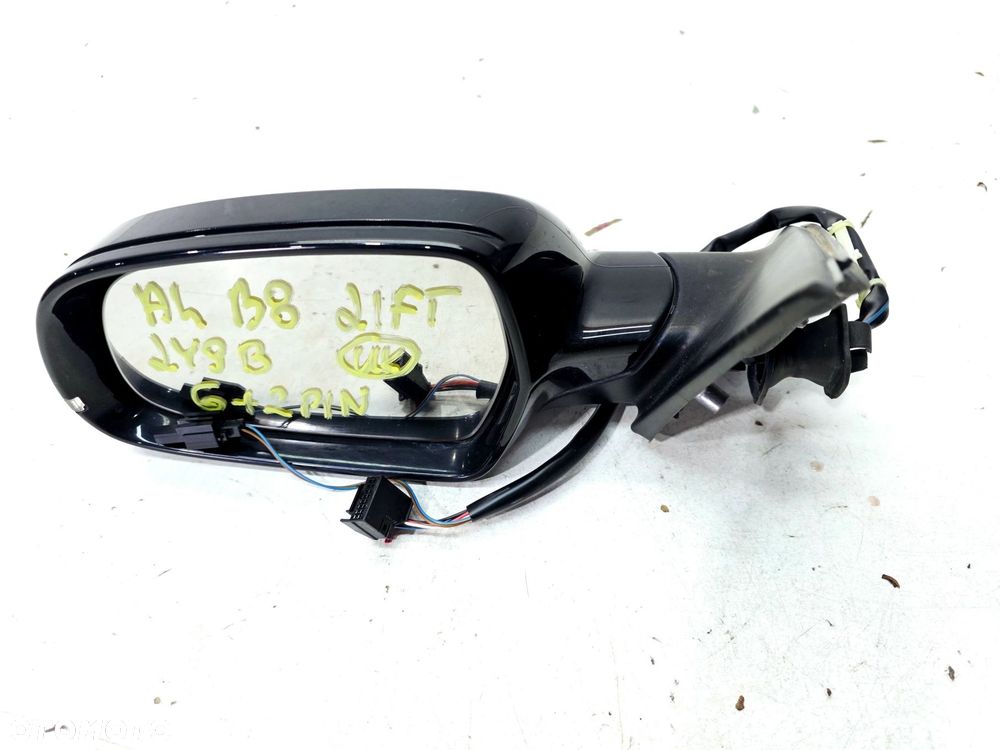 LUSTERKO ZEWNĘTRZNE LEWE AUDI A4 B8 LIFT LY9B 6+2 PIN UK - 2