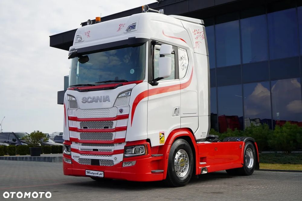 Scania S 580 / V8 / RETARDER / KLIMA POSTOJOWA / CAŁA NA PODUSZKACH / ALUFELGI  /  SKÓRY / OPONY 100% / - 2