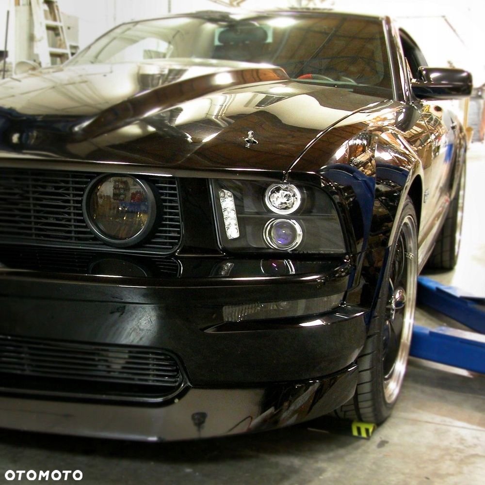 reflektory lampy kpl led tuning soczewka black ford mustang v 5 2004-2009 - 7