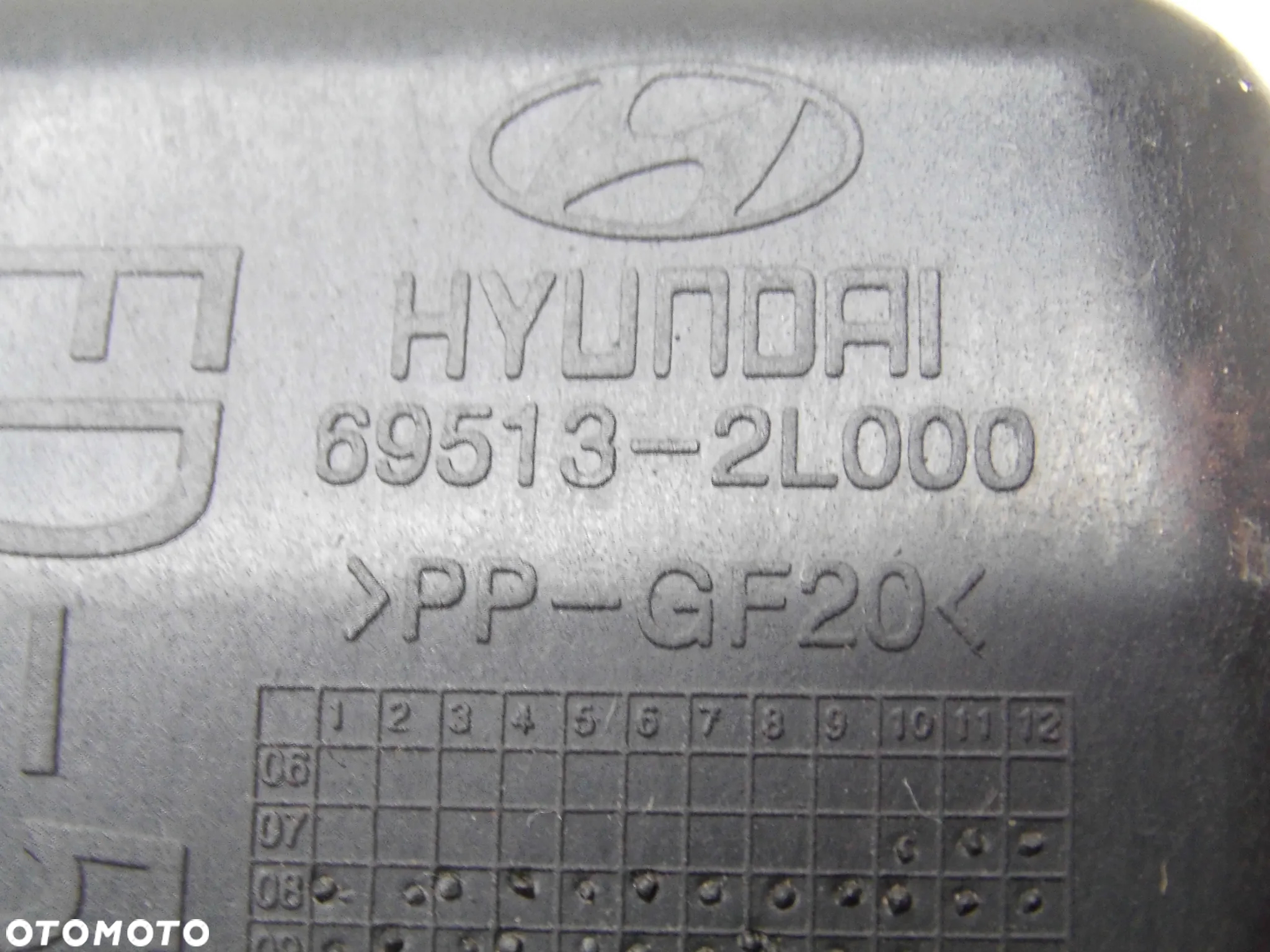 KLAPKA WLEWU PALIWA 69513-2L000 HYUNDAI I30 I LIFT SZARA 9A ORYGINAŁ - 7