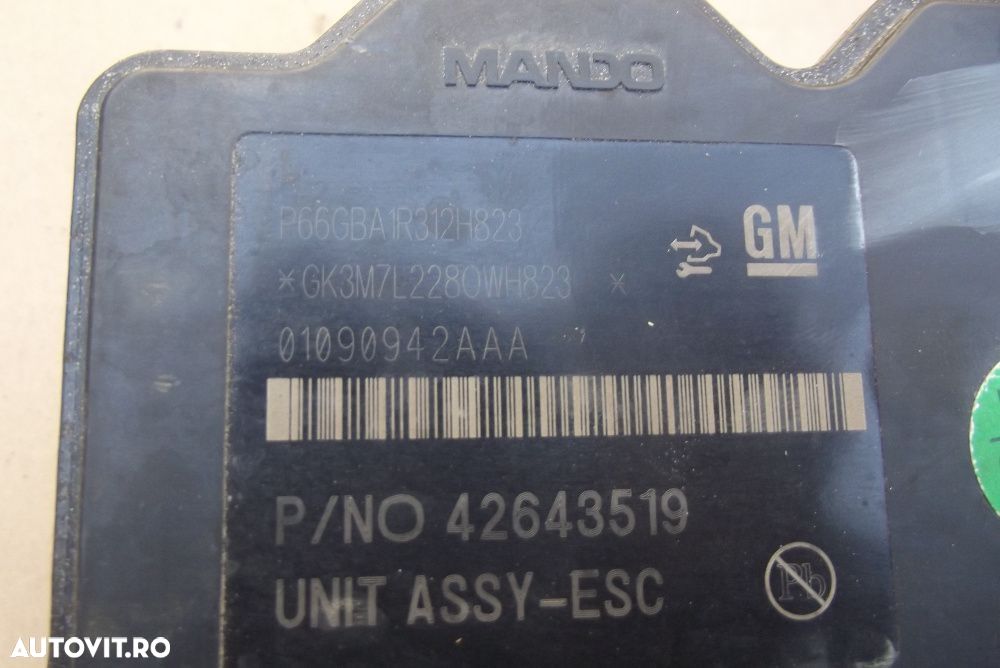 Pompa ABS Opel Mokka 2015-2020 Modul ABS Ecu Opel Mokka X 1.6cdti - 1