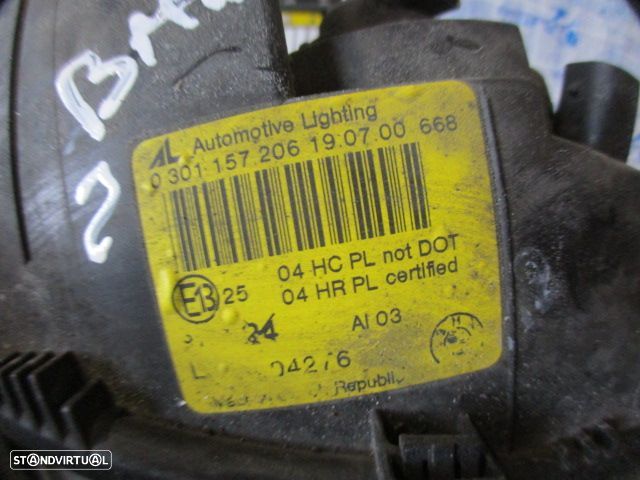 Farol 0301157206 BMW E46 COUPE 2000 318CI 118CV 2P CINZENTO DRT H7 + H7 ORIGINAL - 2