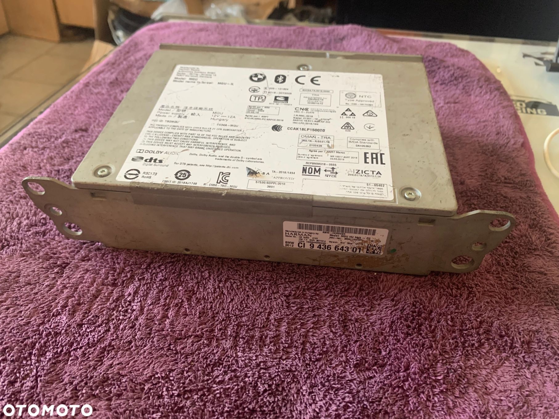 RADIO NAWIGACJA MGU 9436643 F40 G20 G28 G30 G01 G02 G22 G23 G26 - 1
