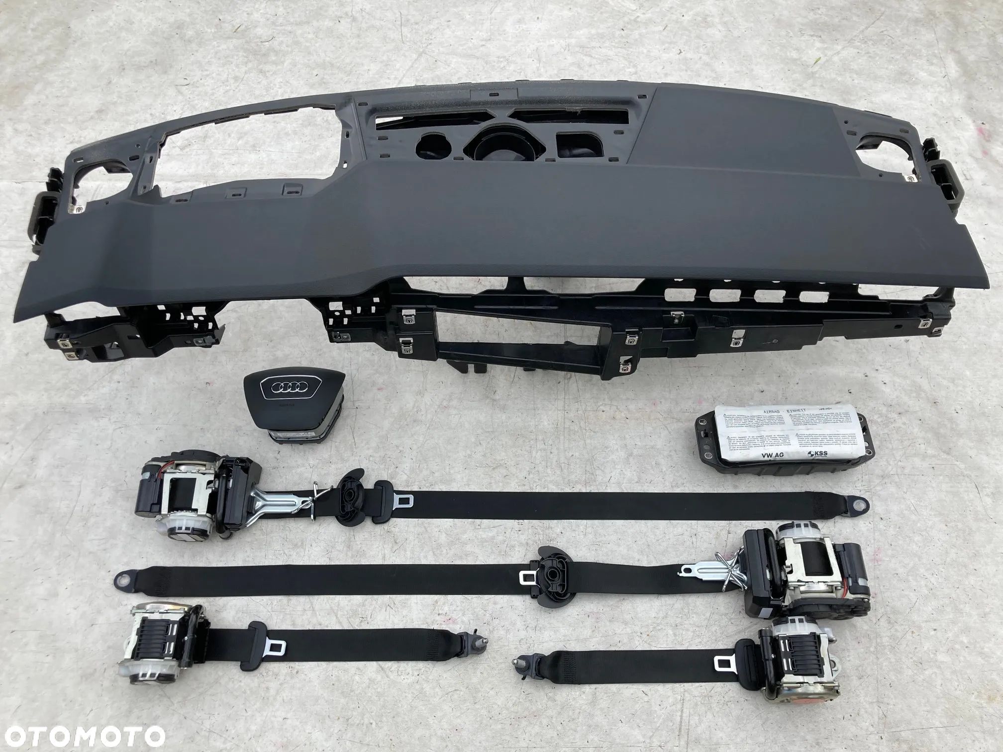 AUDI A6 S6 RS6 C8 A7 S7 RS7 4K DESKA Head Up KONSOLA KOKPIT PULPIT PÓŁKA PARAPET PODUSZKI POWIETRZNE AIRBAG KIEROWCY PASAŻERA  PASY PAS BEZPIECZEŃSTWA Oryginał Okazja - 1