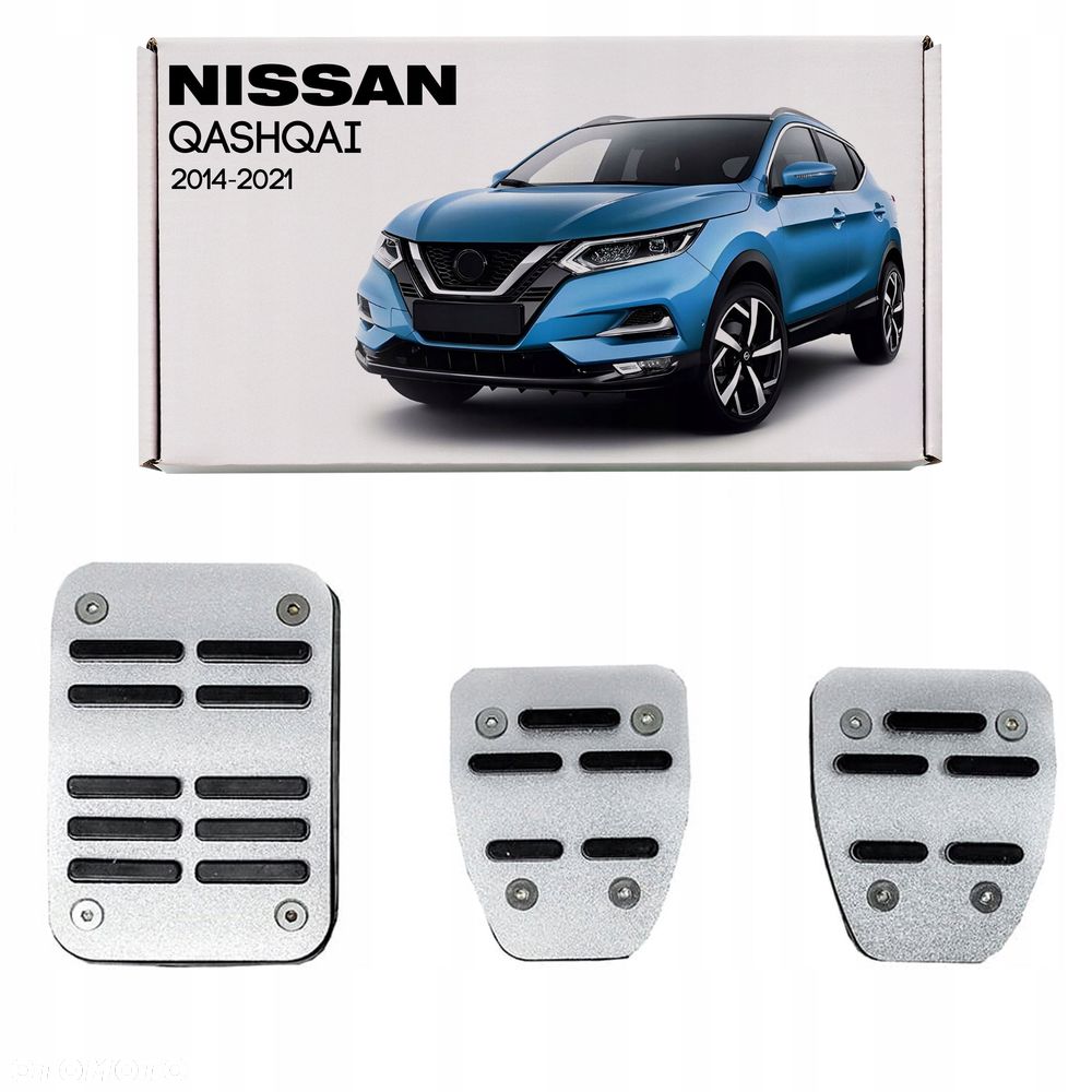 nissan qashqai 2014-2021 manual nakładki na pedały nakładane - 1