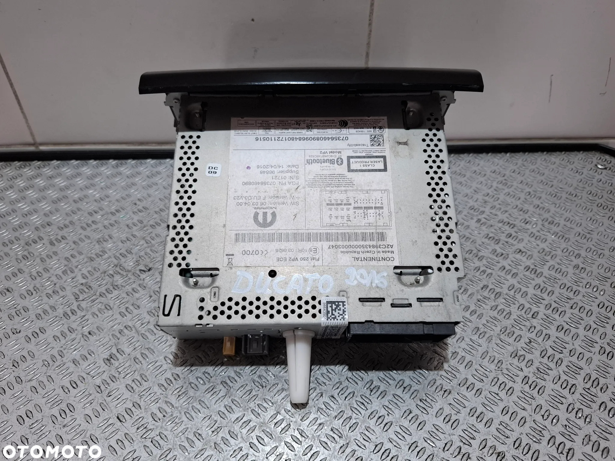 Radio bluetooth Fiat Ducato III 2016 rok nr 07356460890 - 3