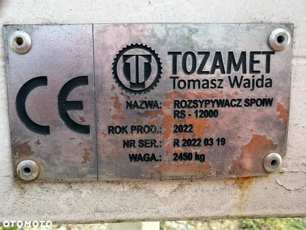 TOZAMET RS-12000_rozsypywacz spoiw - 5