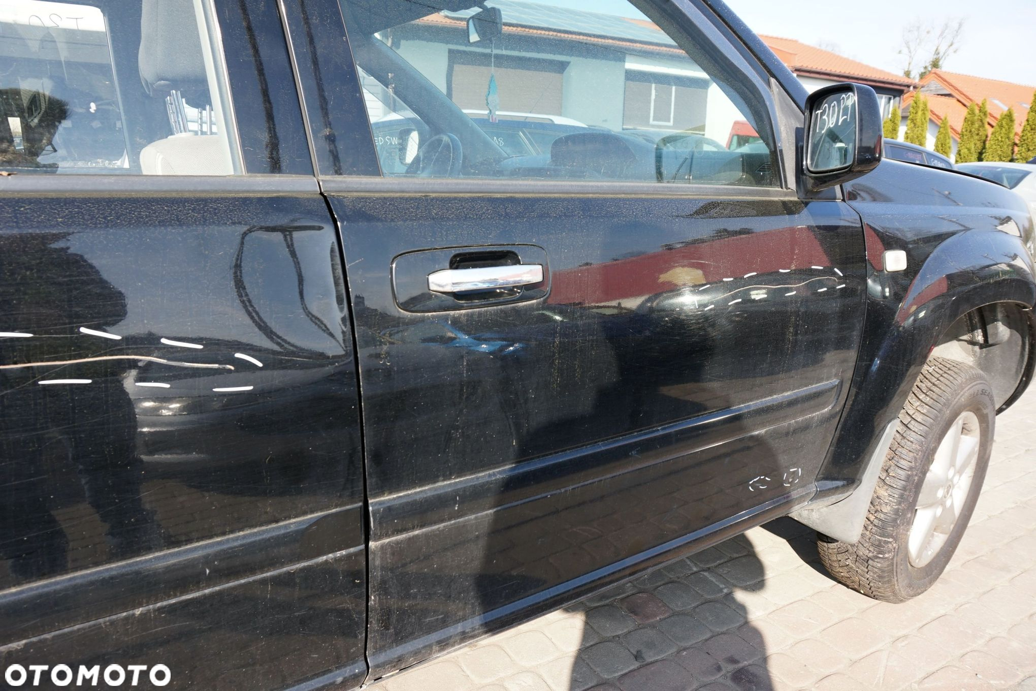 DRZWI PRZEDNIE PRAWE X-TRAIL T30 I KH3  CZARNY NISSAN 2001-2007 - 2
