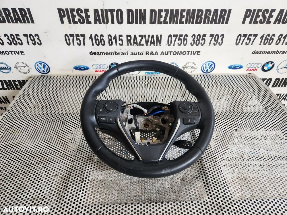 Volan Din Piele Cu Comenzi Toyota Auris An 2013-2014-2015-2016-2017-2018 Dezmembrez Toyota Auris An - 4
