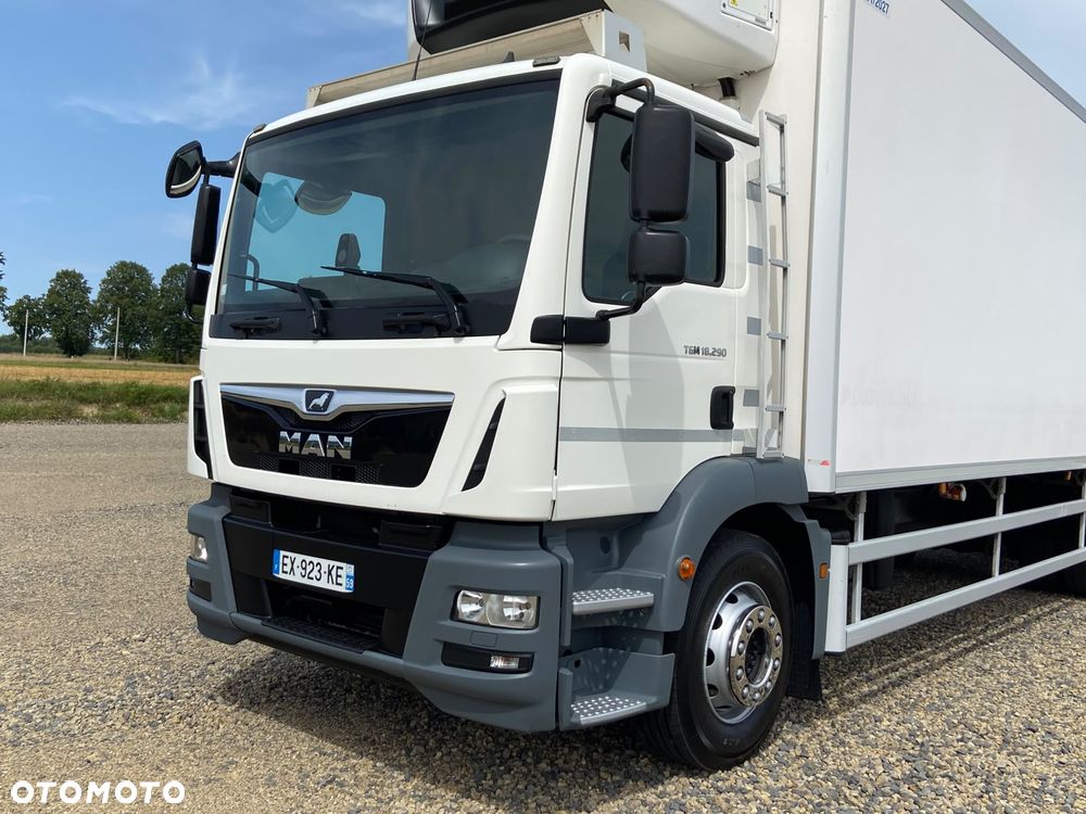 MAN TGM 18.290 | 2018 | Chłodnia 8,8 m | Carrier Supra 1150 Multitemp Silent | Automat | Winda | Drzwi boczne | 329 tys. km - 13