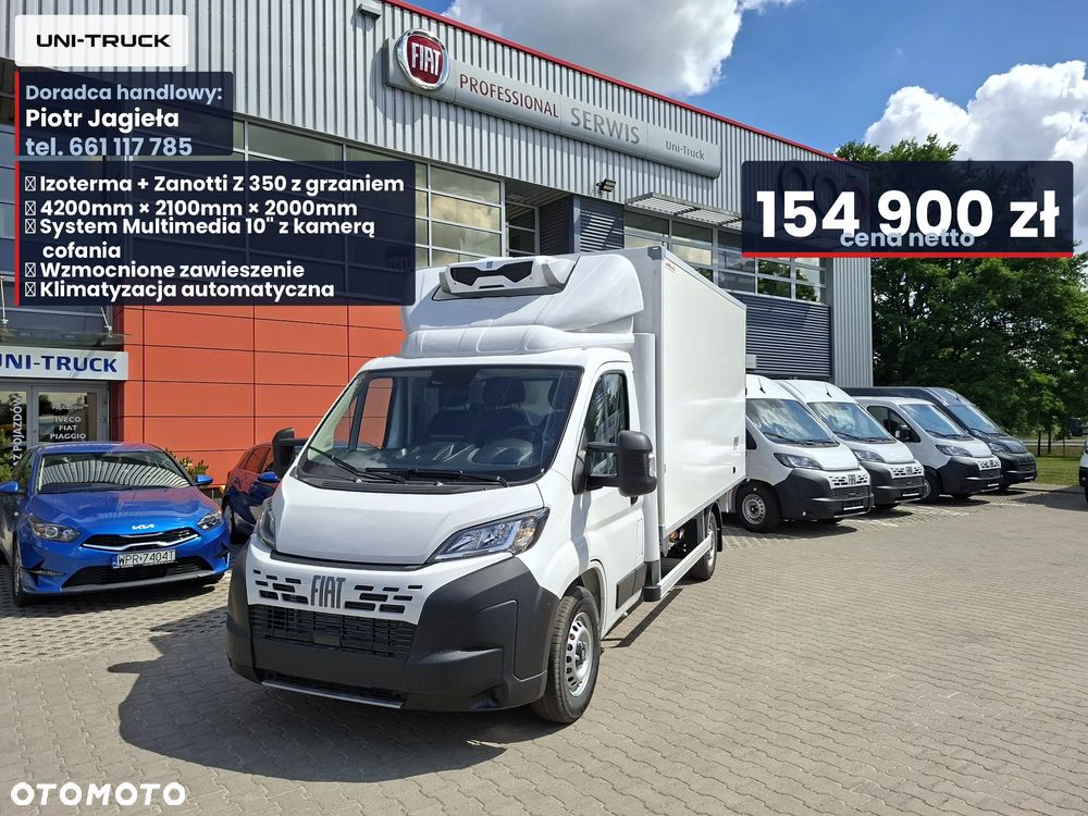 Fiat OD RĘKI , SUPER CENA , Izoterma +Zanotti Z350 chłodzenie/grzanie - zabudowa 8palet - 2