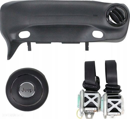 komplet poduszki deska pas pasy jeep wrangler jl - 1