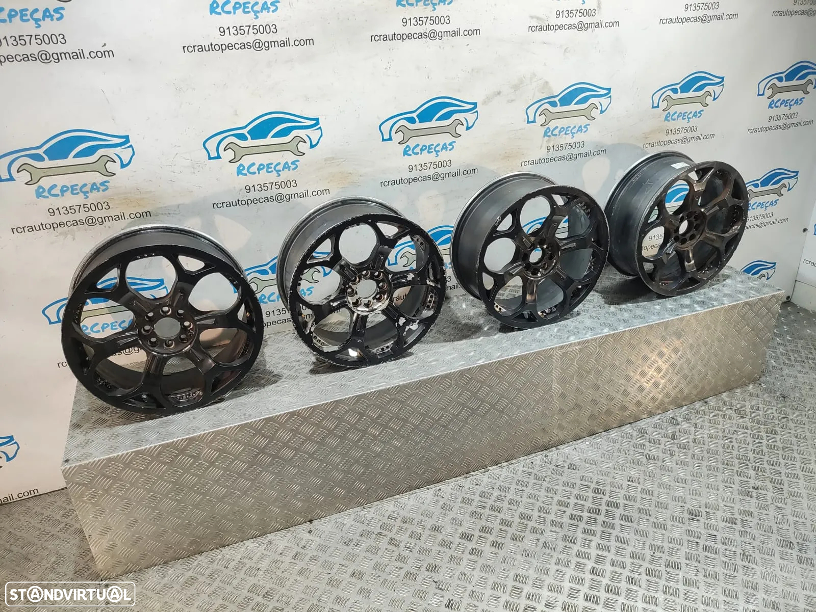 - Jantes 18 Polegadas Dupla Furação  - 4x100 + 4x108 - ET40 | 8,5J - Mini | Ford | Audi | Citroen | Peugeot | JCW | Honda | Mazda | Renault - 12