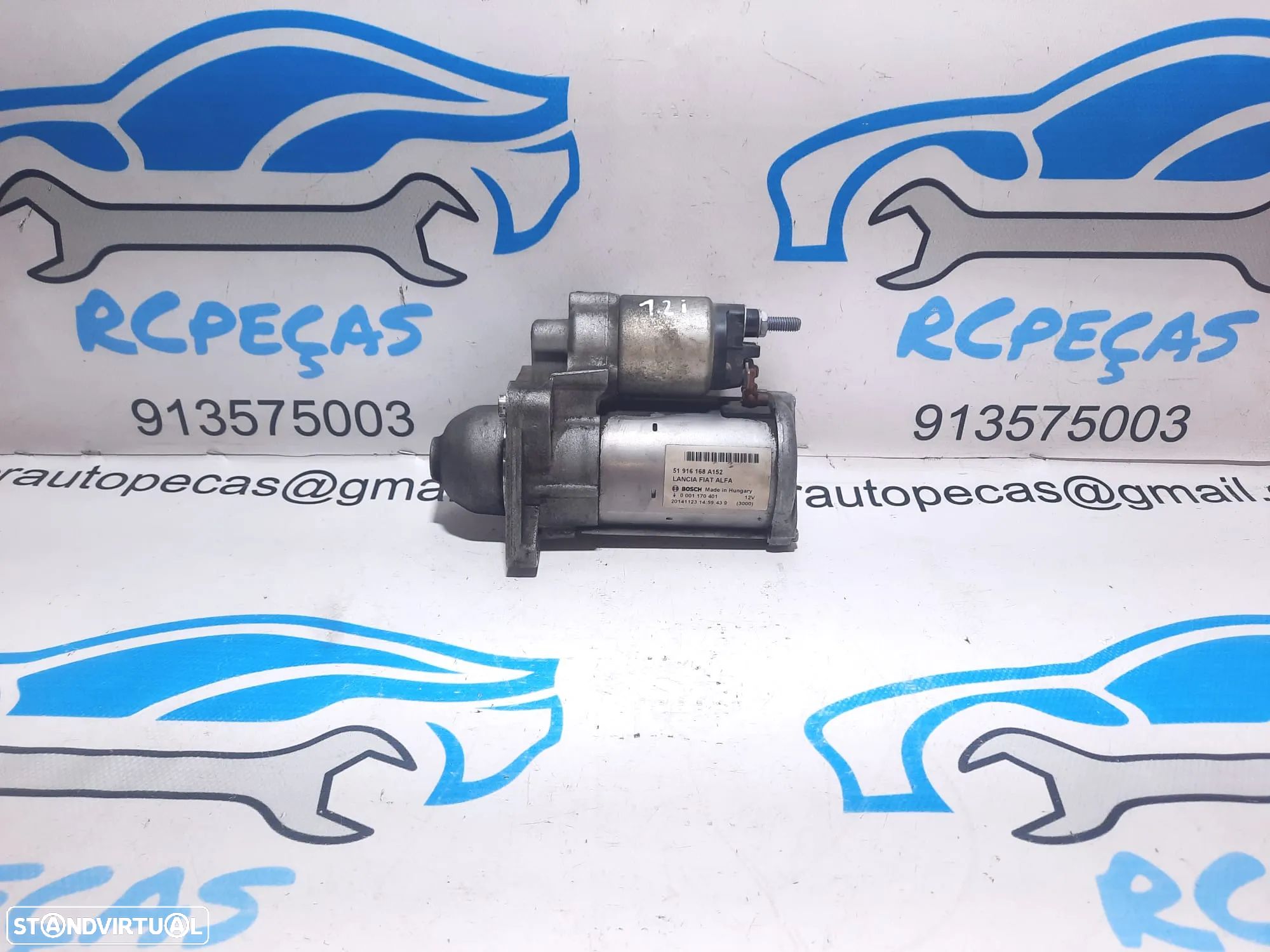 MOTOR ARRANQUE FIAT 500 312 1.2i 8V 69CV 169A4000 51916168 51916168A152 0001170401 FIAT 500X PANDA TIPO PUNTO ALFA ROMEO MITO GIULIETTA - 1