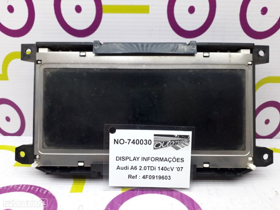 Display Audi A6 2.0 TDi 140 Cv de 2007 - Ref: 4F0919603 - NO740030 - 2