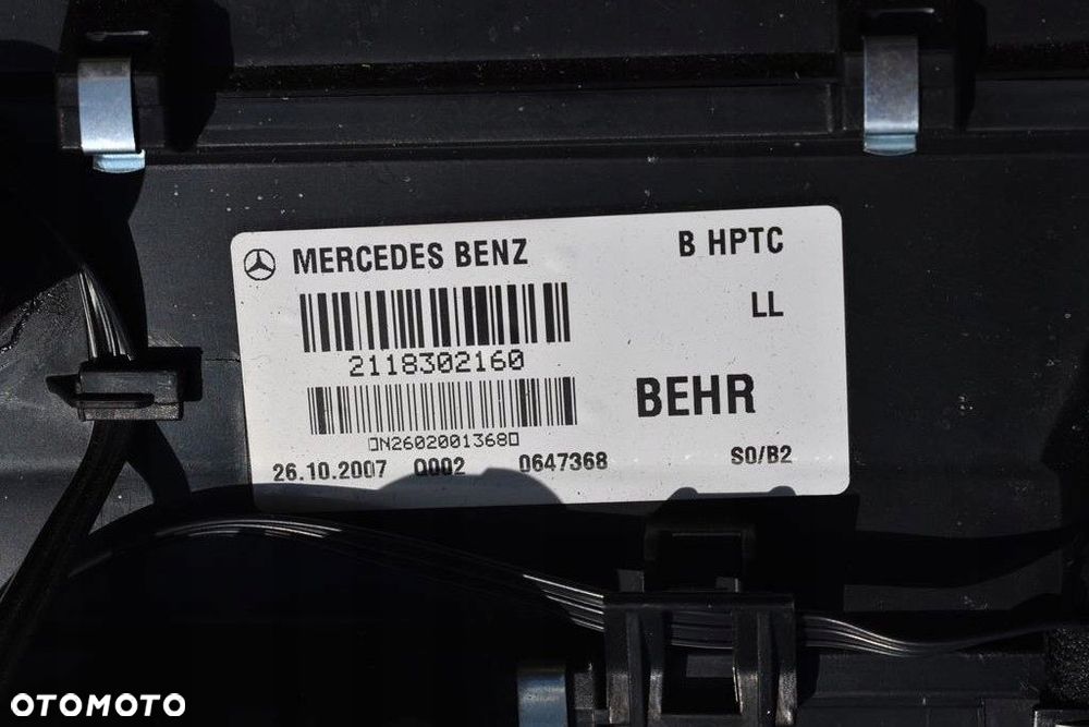 MERCEDES W211 E-KLASA NAGRZEWNICA KOMPLETNA EUROPA - 9