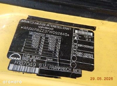 MAN 26.320 TGA E4 26.0t - 6