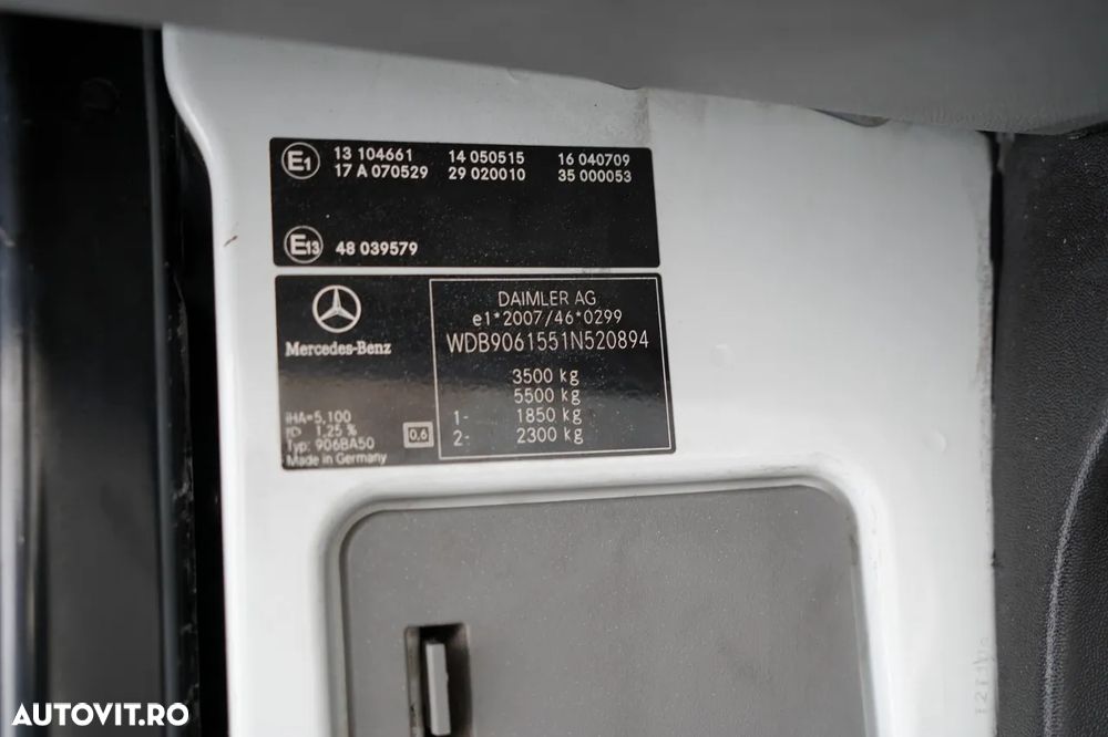 Mercedes-Benz SPRINTER 513 CDI / CUTIE DE VITEZE 4,4 m / MANUALĂ / DOUĂ CUTII - 32