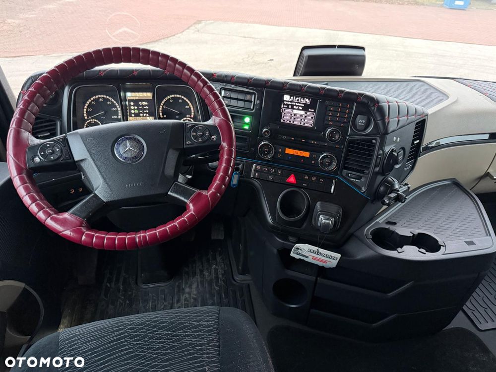 Mercedes-Benz ACTROS 1833 / FIRANKA/ WINDA / NOWY TACHOGRAF G2V2 / NOWE OPONY / 19PALET / 8TON ŁADOWNOŚCI / AUTOMAT / DUŻY SILNIK  / SYPIALKA / SERWISOWANY / 2018 / JAK NOWY  / - 21