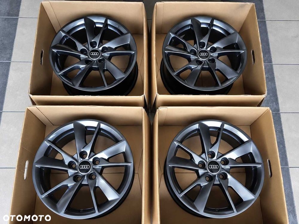 Alufelgi 16 5x112 Audi A3 A4 A6 Q2 Q3 8W0 Seat Leon Ateca Toledo Exeo Altea Chrom Shadow ! 609# - 5