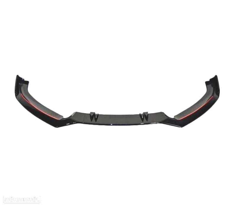 SPOILER LIP FRONTAL AUDI A7 LOOK RS7 11-18 PRETO - 3