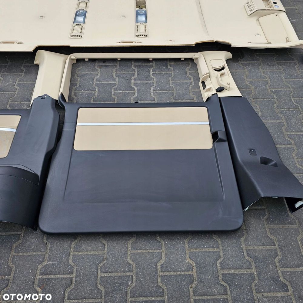 VW T5 T6 MULTIVAN HIGHLINE wnętrze podsufitka tapicerka słupek 2drzwi SKÓRA - 8