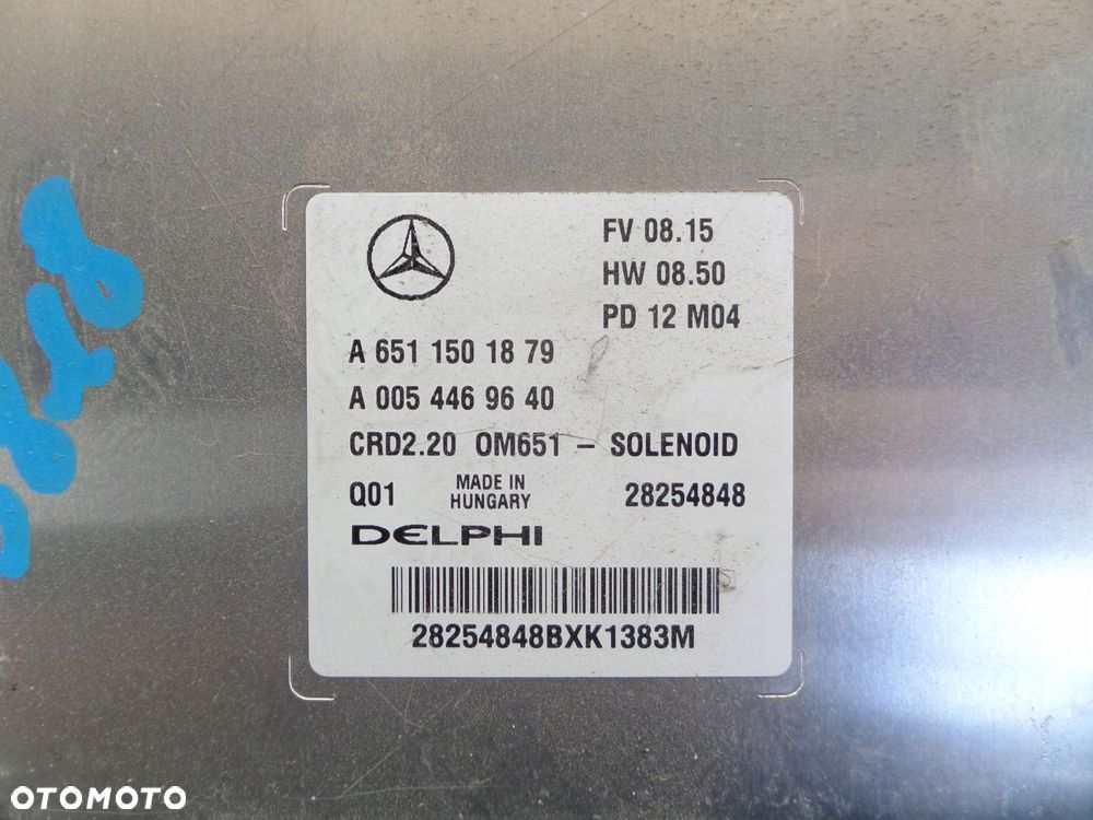 a6511501879 komputer sterownik silnika mercedes vito w639 2.2 cdi - 3