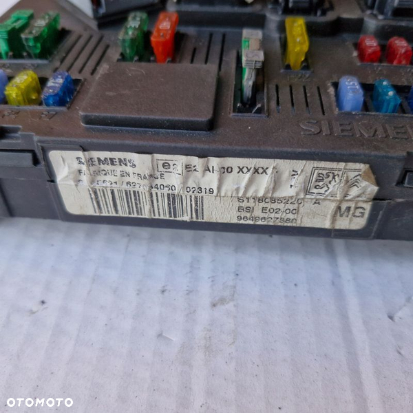 PEUGEOT MODUŁ SKRZYNKA BSI S118085220A 9649627880 EUROPA