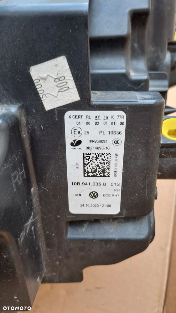 VW ID.3 LAMPA PRAWA PRZEDNIA FULL LED IQ.LIGHT 10B941036B - 5