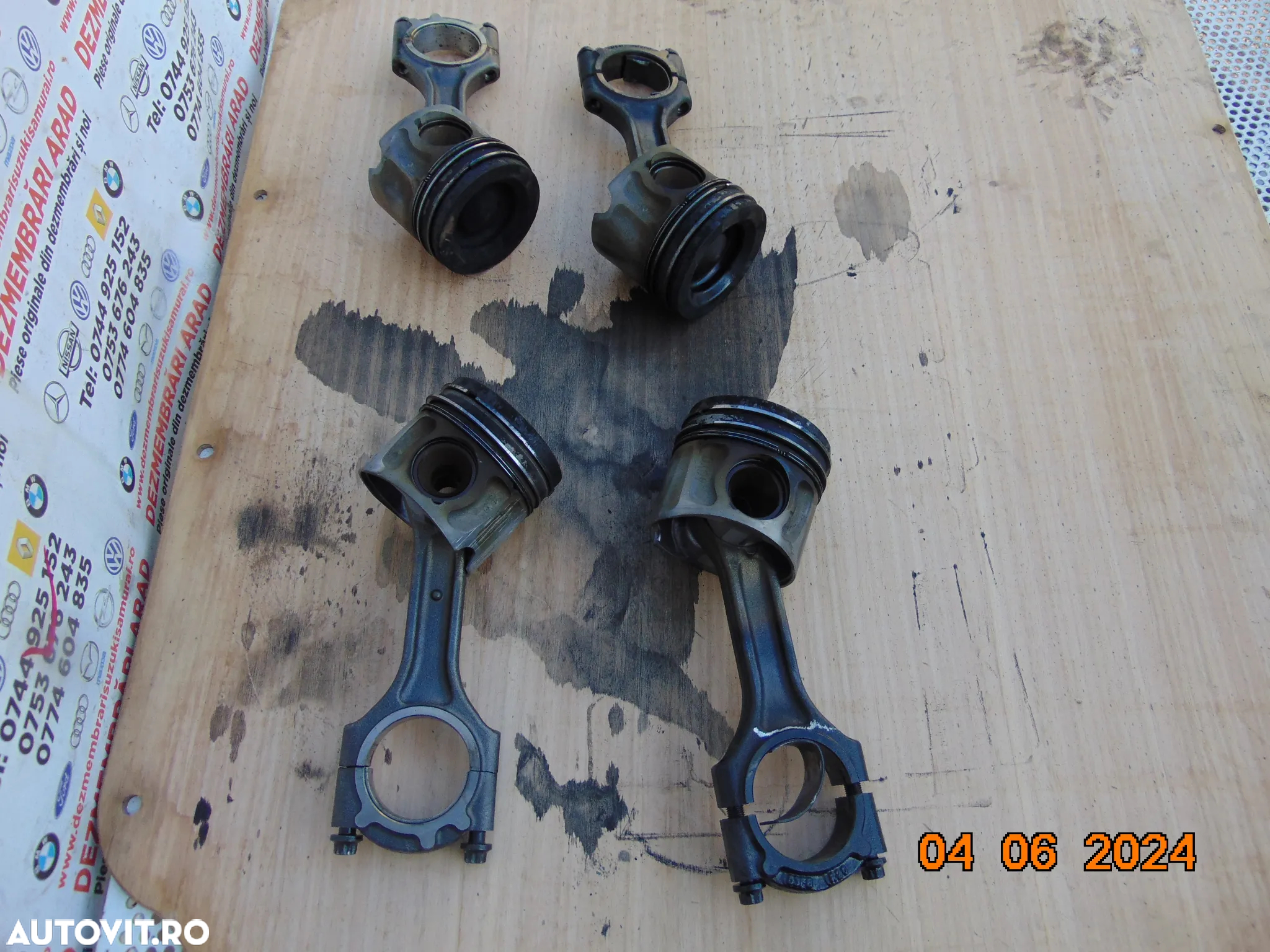 Piston cu biela Hyundai Tucson 2.0 euro 6 d4ha Santa Fe Kia Sportage Sorento 2.0 d4ha pistoane biel - 4