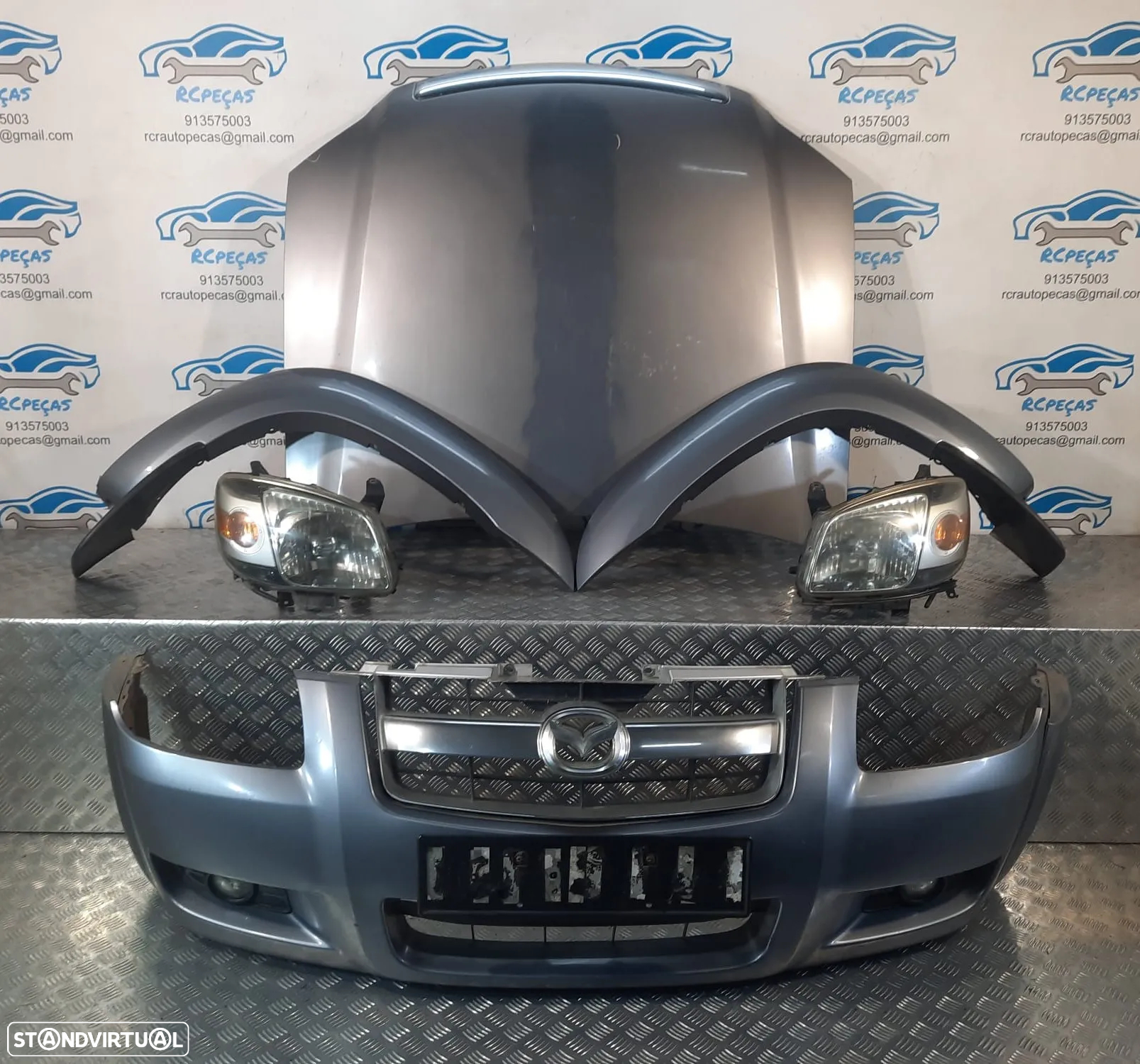 FRENTE MAZDA BT50 BT-50 PICKUP CAPOT CAPO PARA-CHOQUES PARACHOQUES ABA ABAS FRISO FRISOS GUARDA-LAMAS GUARDALAMAS OTICAS OPTICAS FORD RANGER - 8