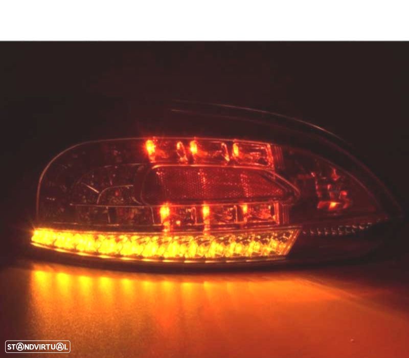 FAROLINS VOLKSWAGEN VW SCIROCCO 08-14 LED FUNDO NEGRO - 2
