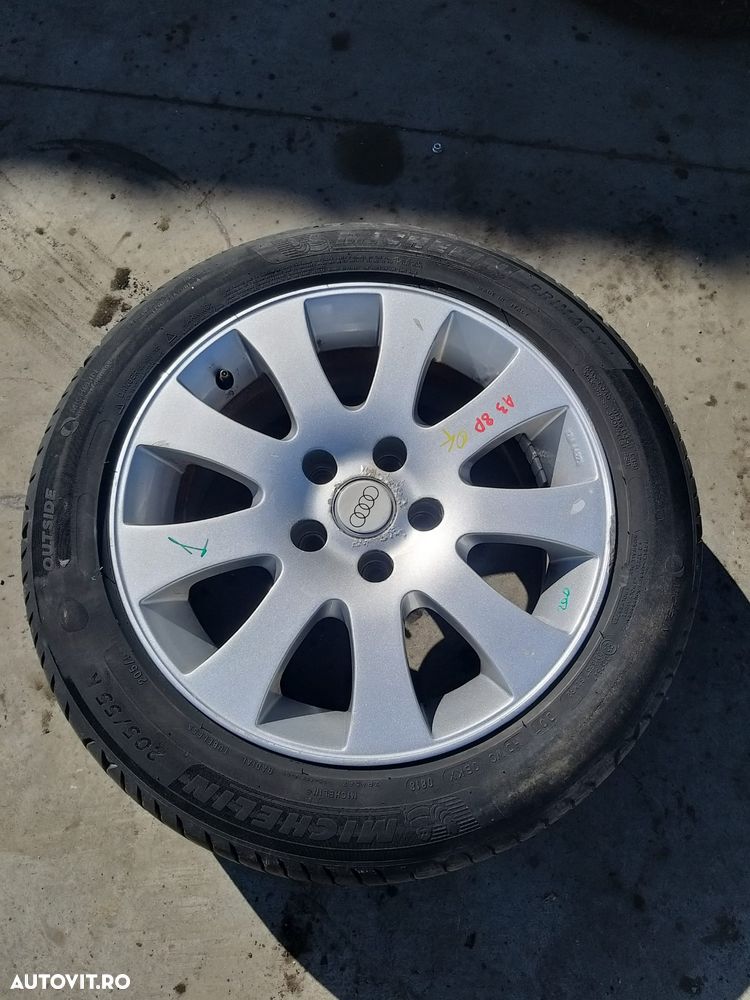 Janta aliaj cu anvelopa r16 205/55 r16 audi a3 8p - 1