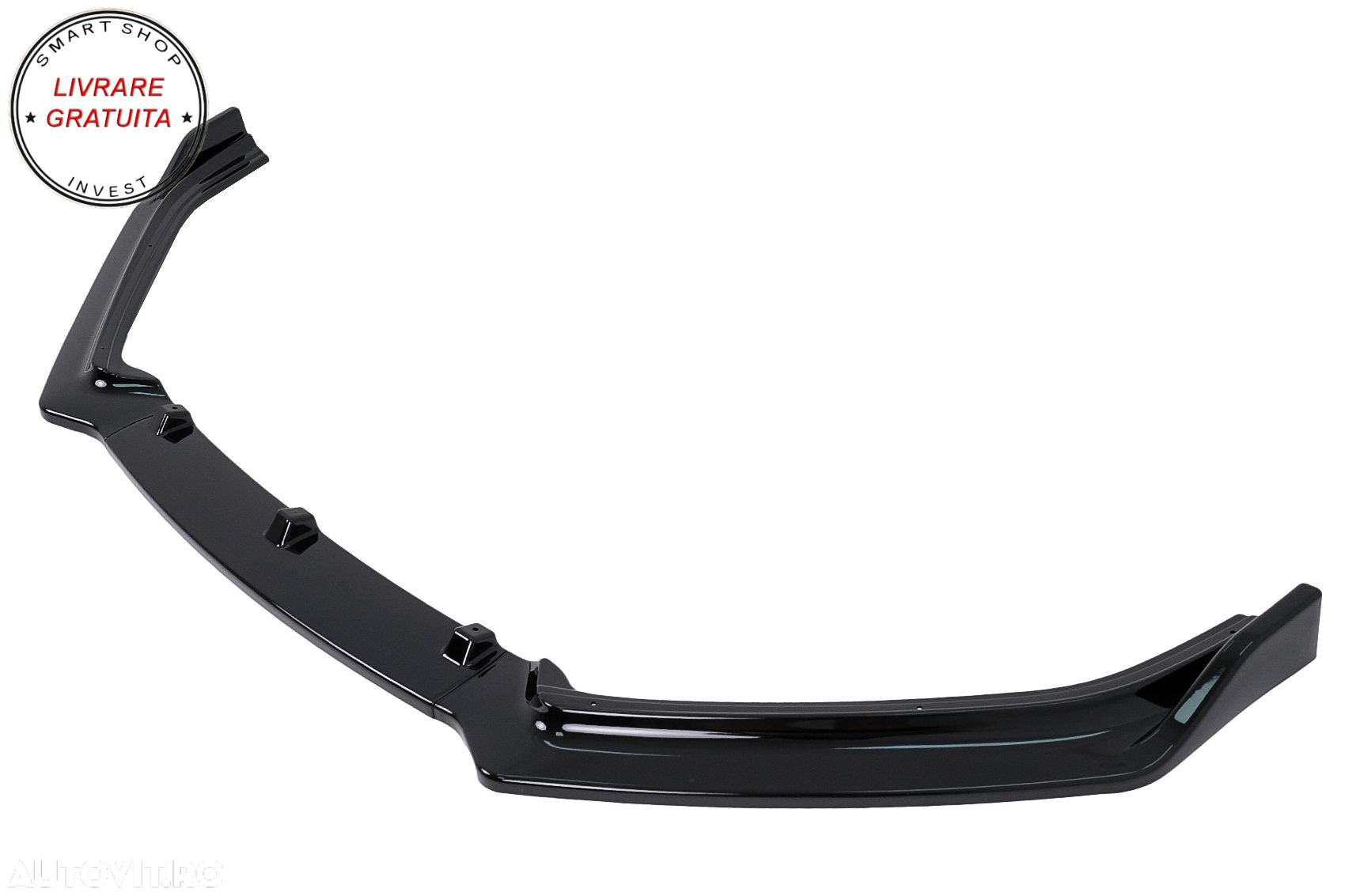 Prelungire Bara Fata VW Polo 6R 6C Facelift (2009-2017) Negru Lucios- livrare gratuita - 4