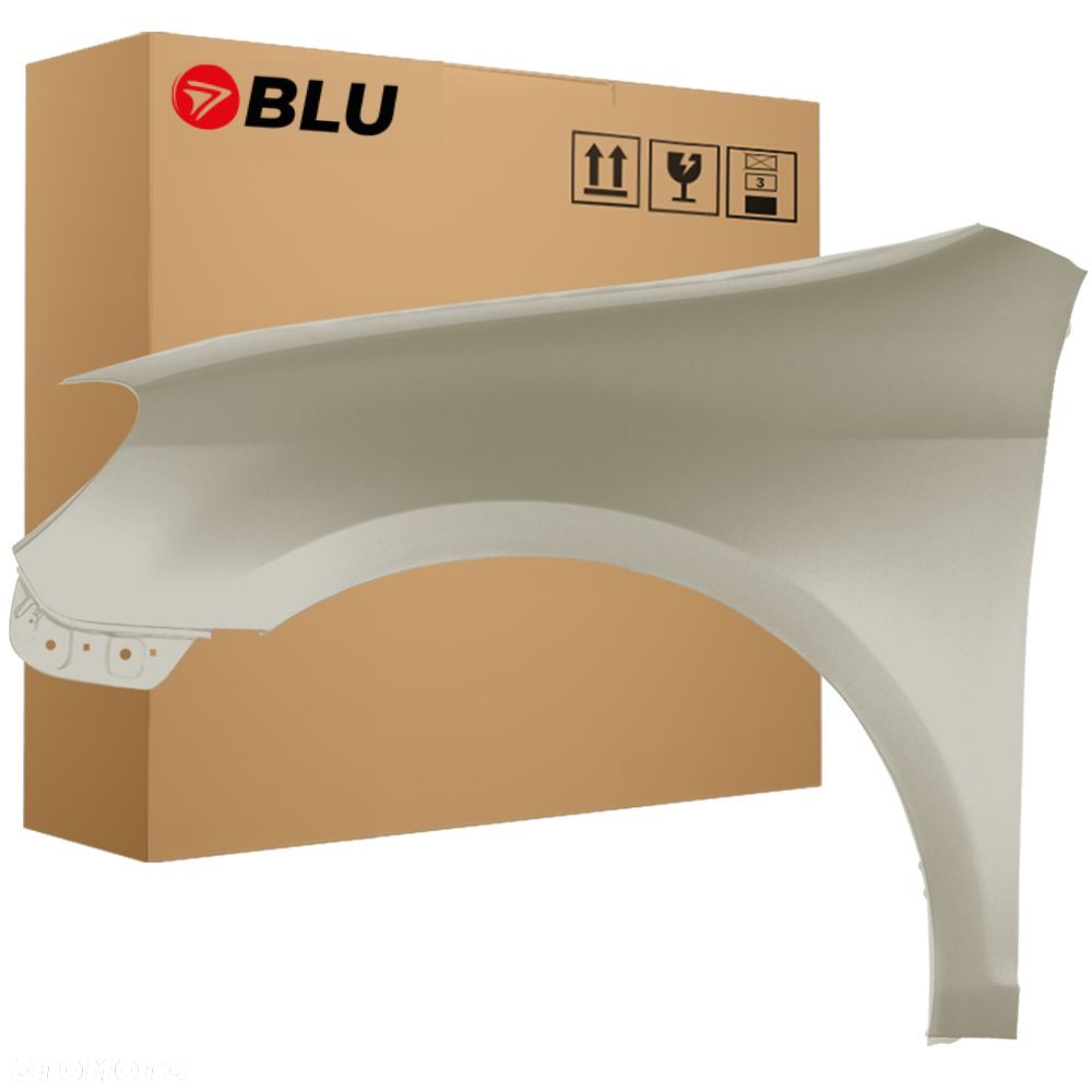 BLU Błotnik VOLKSWAGEN VW GOLF VI 6 KOMBI LR7L lewy przód srebrny 2008-2016 SilberLeaf - 1