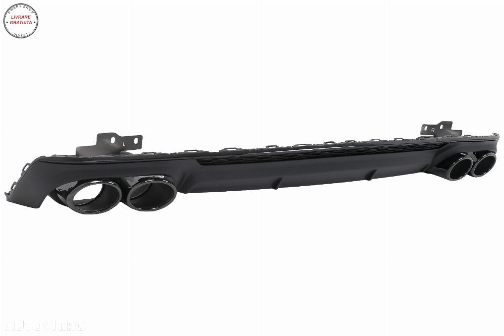 Difuzor Bara Spate si Ornamente Evacuare Audi A6 C8 4K Avant Sedan (2018-2022) S6 - livrare gratuita - 4