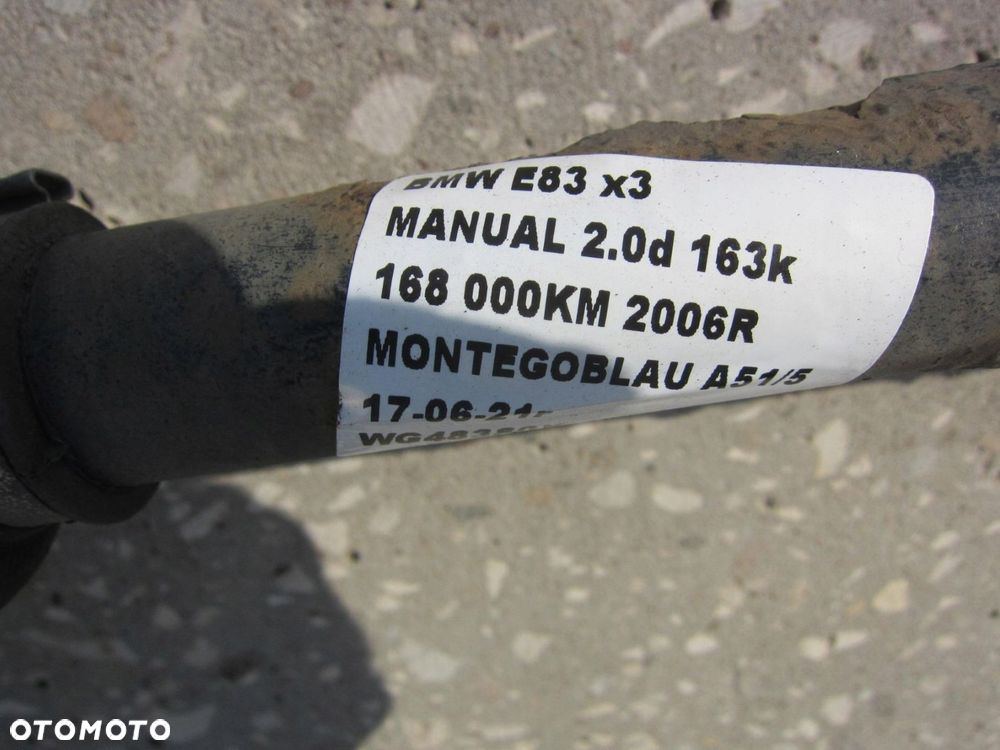 BMW E83 X3 2.0D PÓŁOŚ TYLNA PRAWA TYLNA TYŁ 7537608 - 4