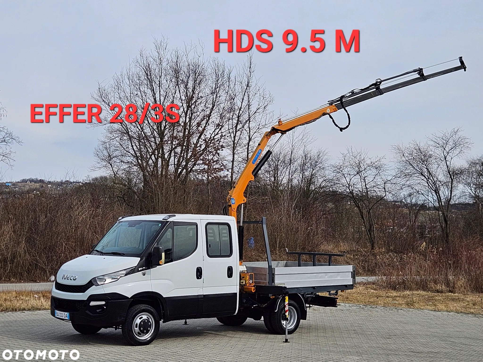 Iveco Daily 35c-15 Doka/Dubel Kabina Skrzynia 2.55M+HDS 9.5 M Effer 28/3S ! Klima ! 3.0 HPI *150 Km ! - 1