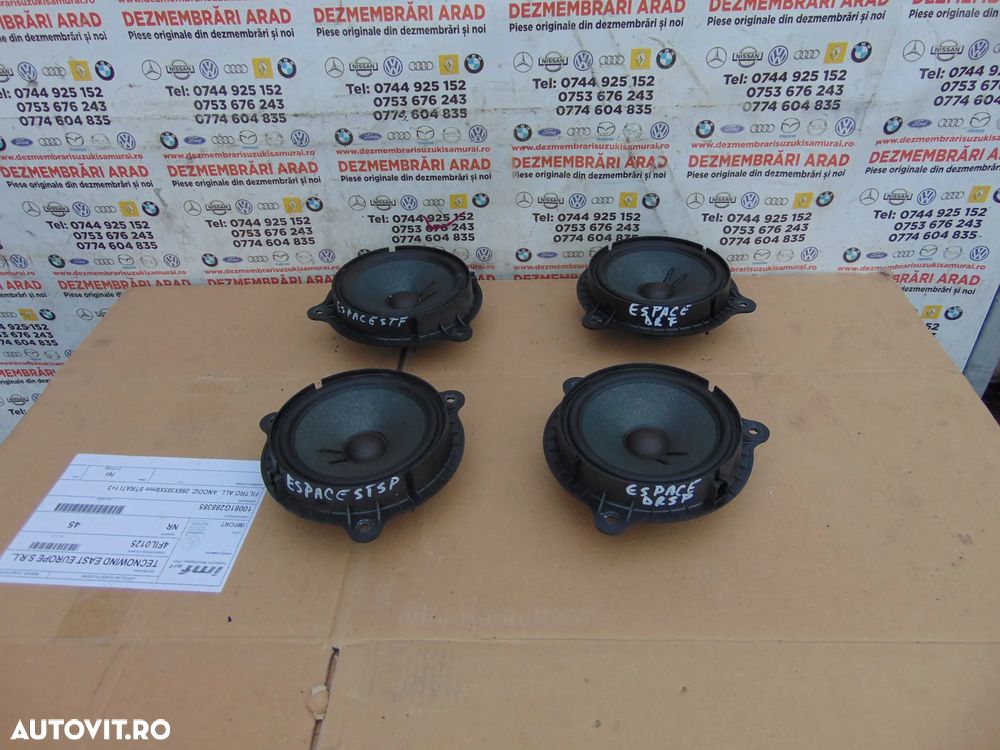 Boxe usi Renault Espace 5 an 2015-2023 boxa usa difuzoare usi fata spate stanga dreapta - 1