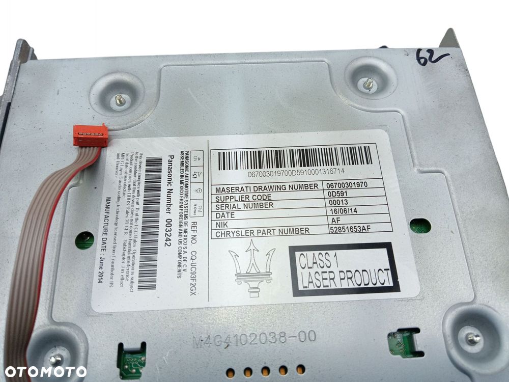 RADIO NAWIGACJA MASERATI GHIBLI III (2013-2017) 06700301970 - 6