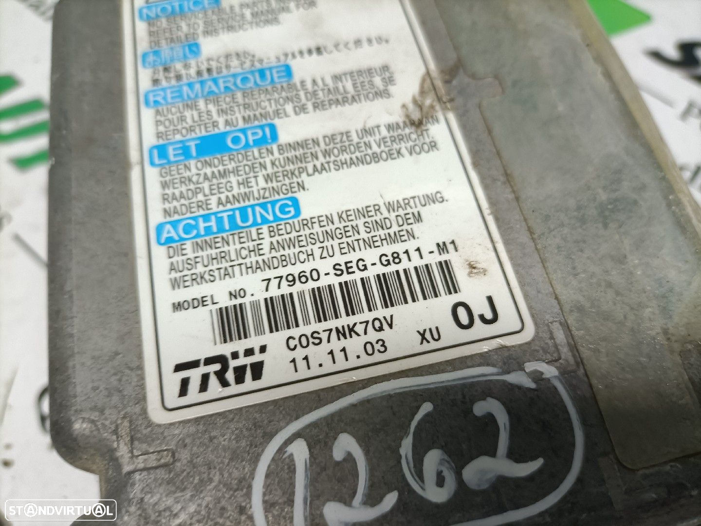 Centralina Airbags Honda Civic Viii Hatchback (Fn, Fk) - 4