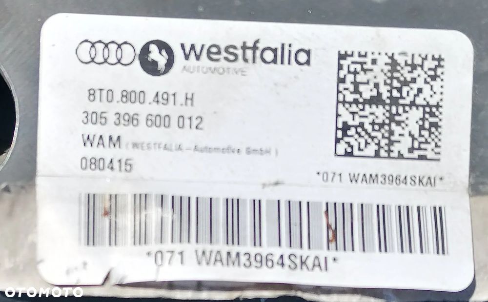 AUDI A4 B8 08r HAK HOLOWNICZY 8T0800491H - 2