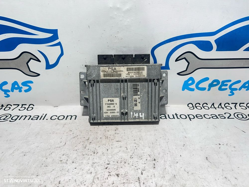 .Centralina Original Motor Sagem PSA Citroen Xsara NFU 1.6i 16v 9643784580 / S2000-2c - 3