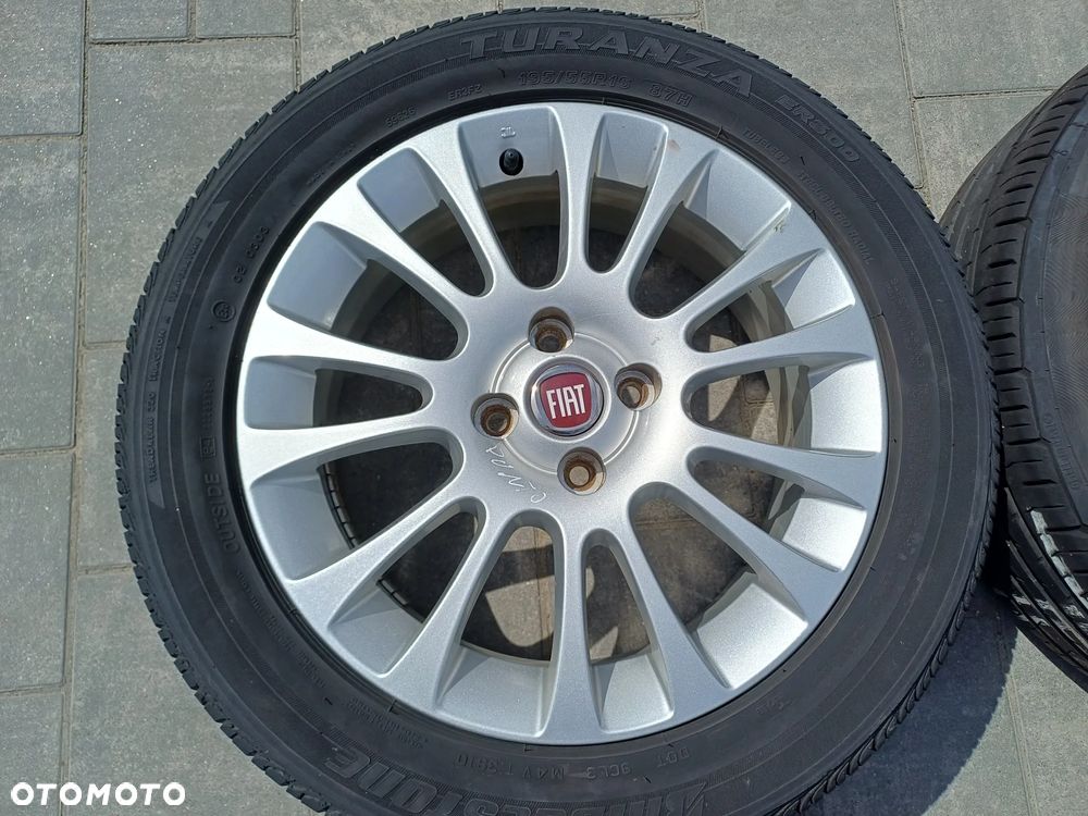 FELGI Z OPONAMI KOŁA ALUMINIOWE FIAT ALFA LANCIA R16 4X98 ET45 58,1 mm OPONY CONTINENTAL R17 195/55 R16 LATO NR32 - 4