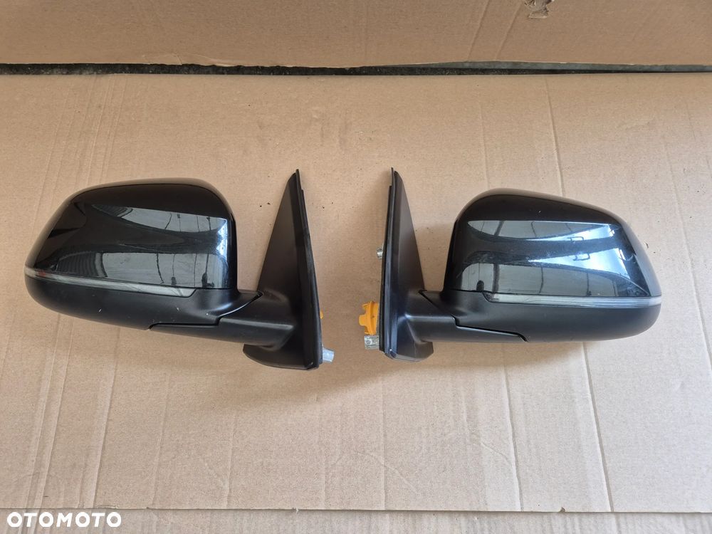 BMW X5 F15 LUSTERKO LUSTERKA LEWE PRAWE KOMPLET 2 SZTUKI CZARNE IDEALNE EUROPA 5PIN